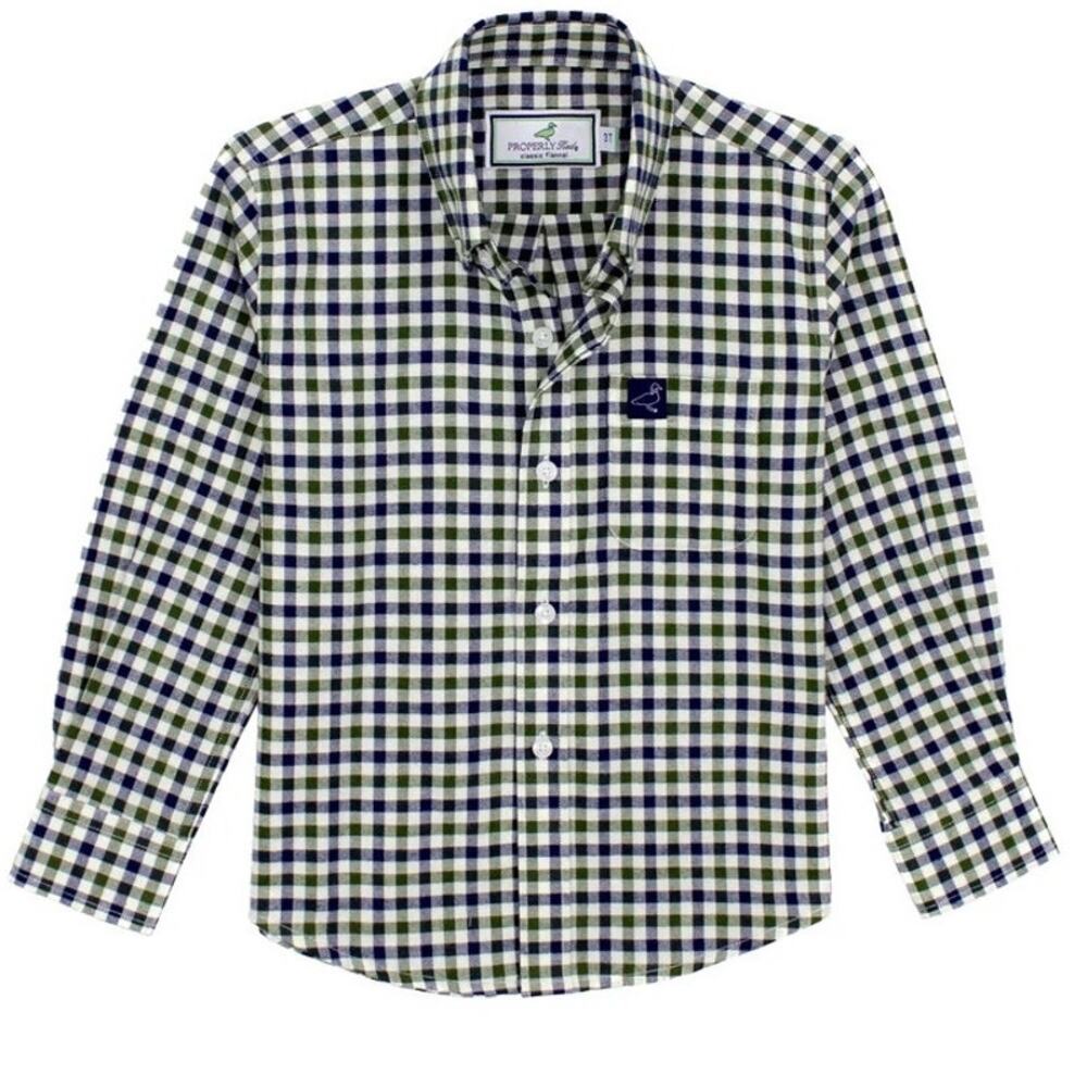 Properly Tied Boys Classic Flannel Tahoe NWT Size 3T‎